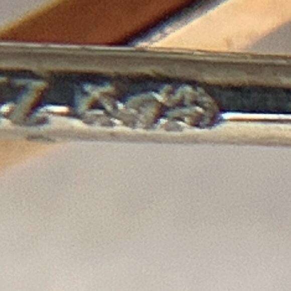 Vintage Signed Krementz Gold Filled Treble Clef Pearl Brooch Music - Picture 10 of 10